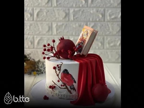 کیک شب یلدا برای مدرسه