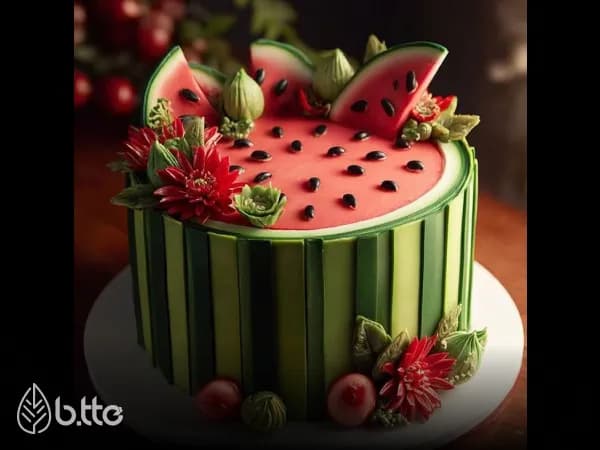 کیک هندوانه شب یلدا