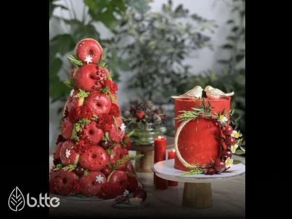 کیک شب یلدا برای مدرسه