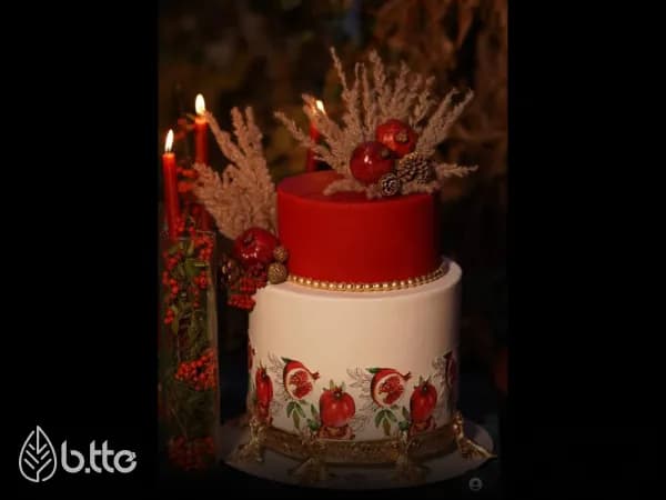 کیک شب یلدا ساده