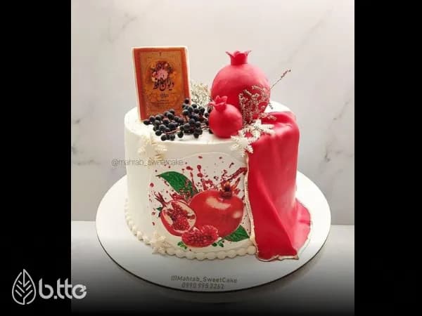 کیک شب یلدا ساده