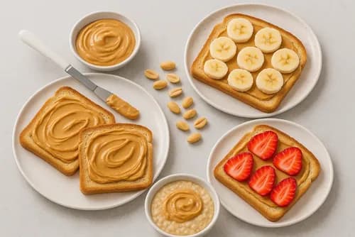 انواع صبحانه با کره بادام زمینی